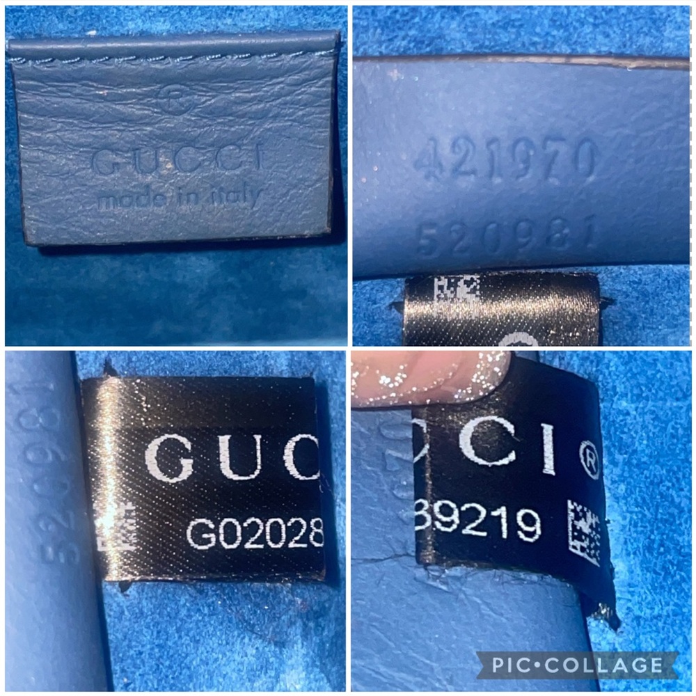 Gucci GG Supreme Dionysus Blooms Floral Mini Chain Shoulder Crossbody Bag Blue - Picture 15 of 17